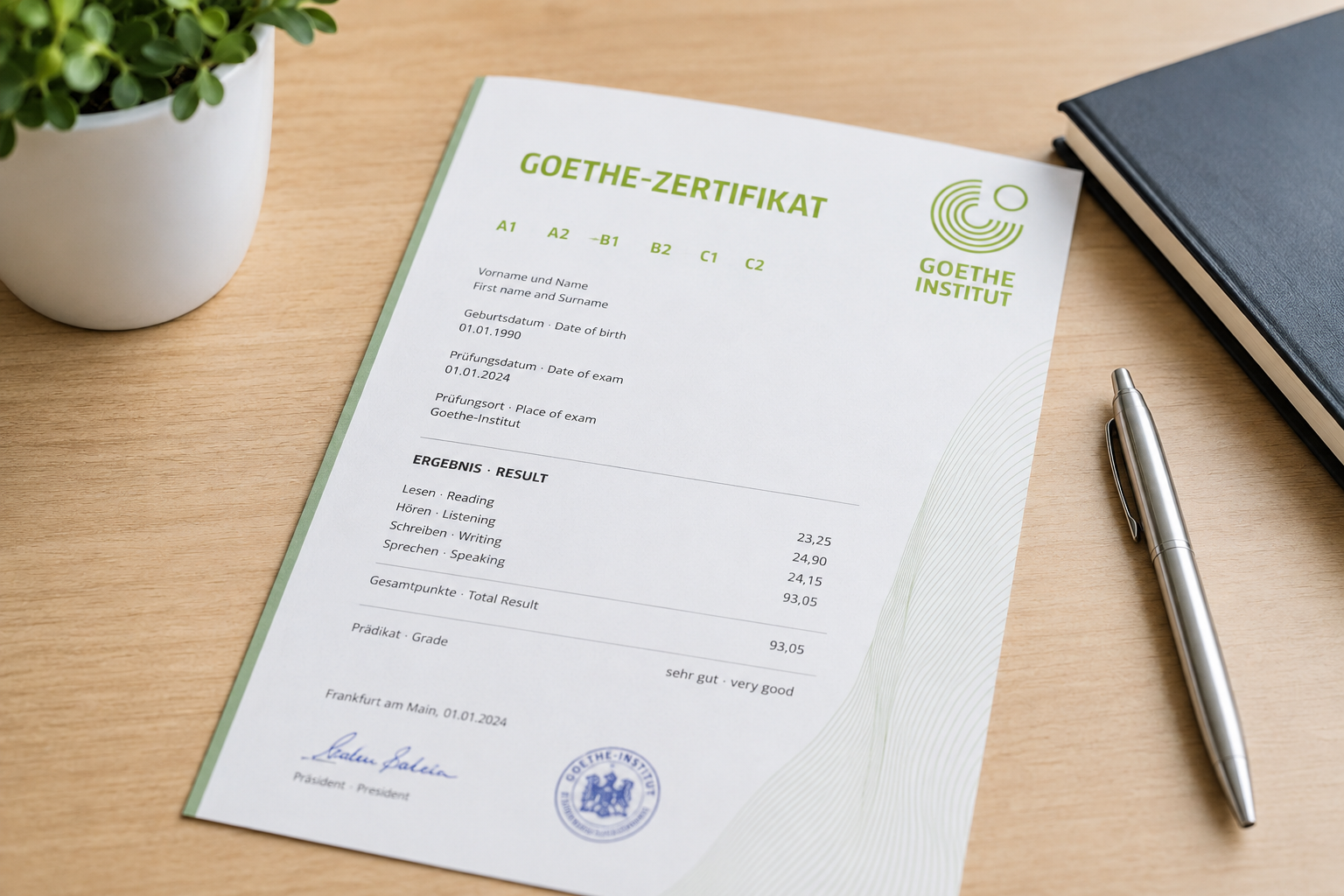 Obtain a Real Goethe Certificate Online: Legal Process & Exam