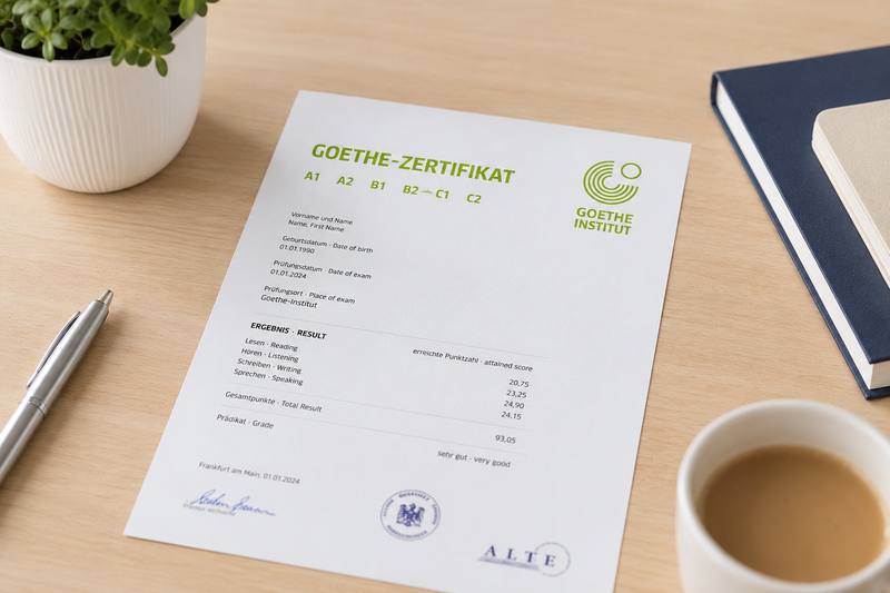 echtes Goethe-Zertifikat online erhalten